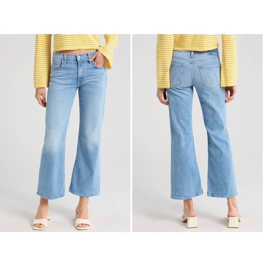 MOTHER The Bookie Flood High Rise Jeans Sz 27 in Puzzled NEW $258